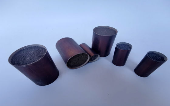 Pt Pd Rh Catalytic Converters Motorcycle Catalyst Carrier 250 Cell