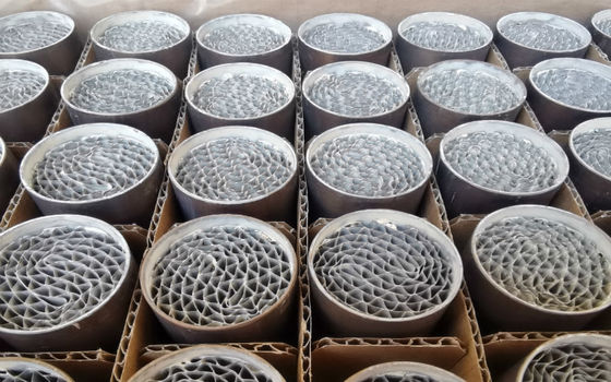 Metal Motorcycle Catalyst Honeycomb Substrate Pt Pd Rh 100 Cpsi